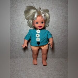 Vintage 2000's Barbie Mattel Soft Kelly Doll Approx 16" Barbie's Sister